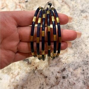 Budhagirl Navy Veda Bangles -Set of 6